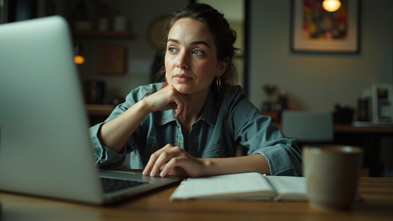 A real working moment illustrating the theme of an article about wordpress backup. Wide 16:9 banner, one strong focal point, magazine editorial quality, authentic and unstaged.