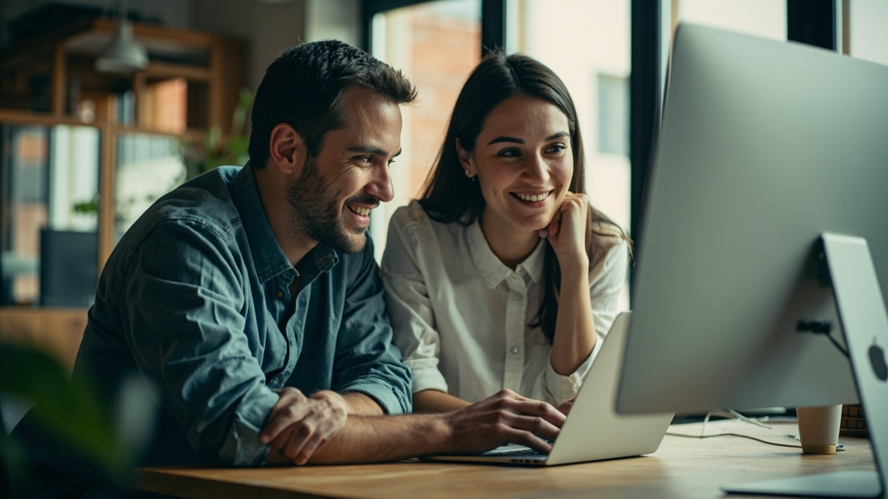 A real working moment illustrating the theme of an article about sell wordpress theme. Wide 16:9 banner, one strong focal point, magazine editorial quality, authentic and unstaged.