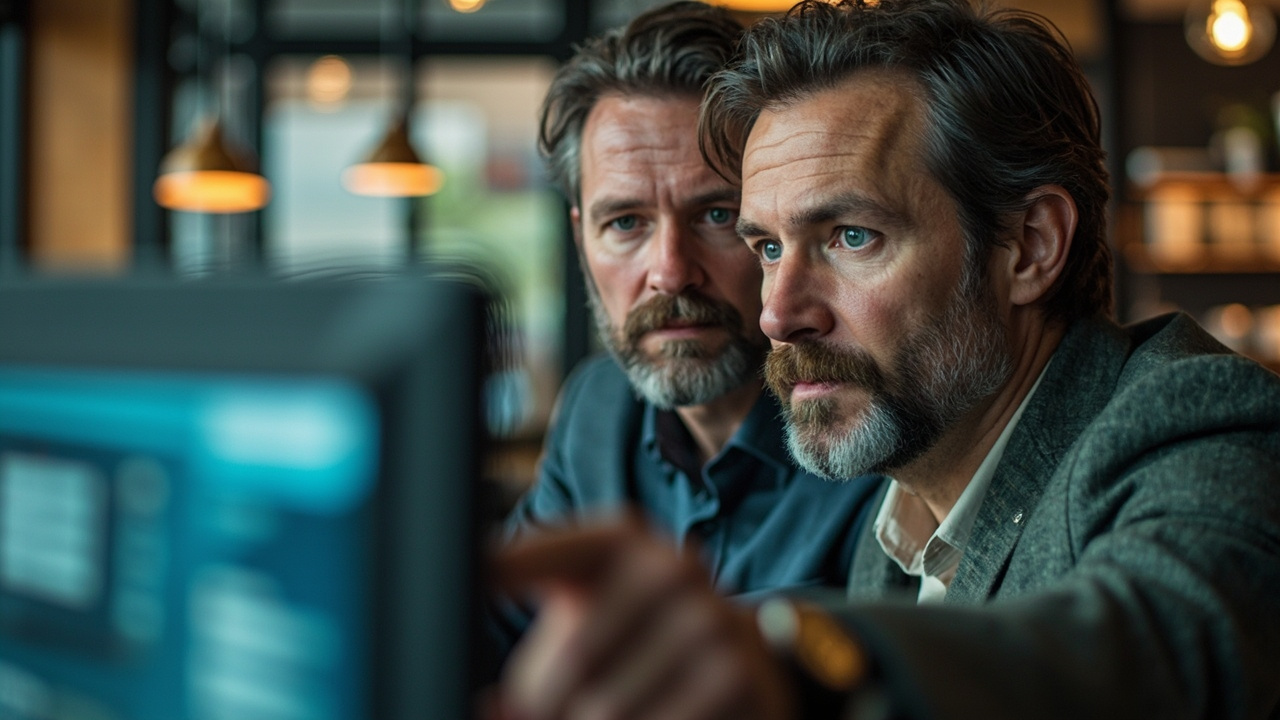 A real working moment illustrating the theme of an article about test webhooks locally. Wide 16:9 banner, one strong focal point, magazine editorial quality, authentic and unstaged.