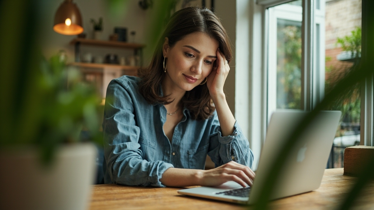 A real working moment illustrating the theme of an article about wordpress membership site. Wide 16:9 banner, one strong focal point, magazine editorial quality, authentic and unstaged.